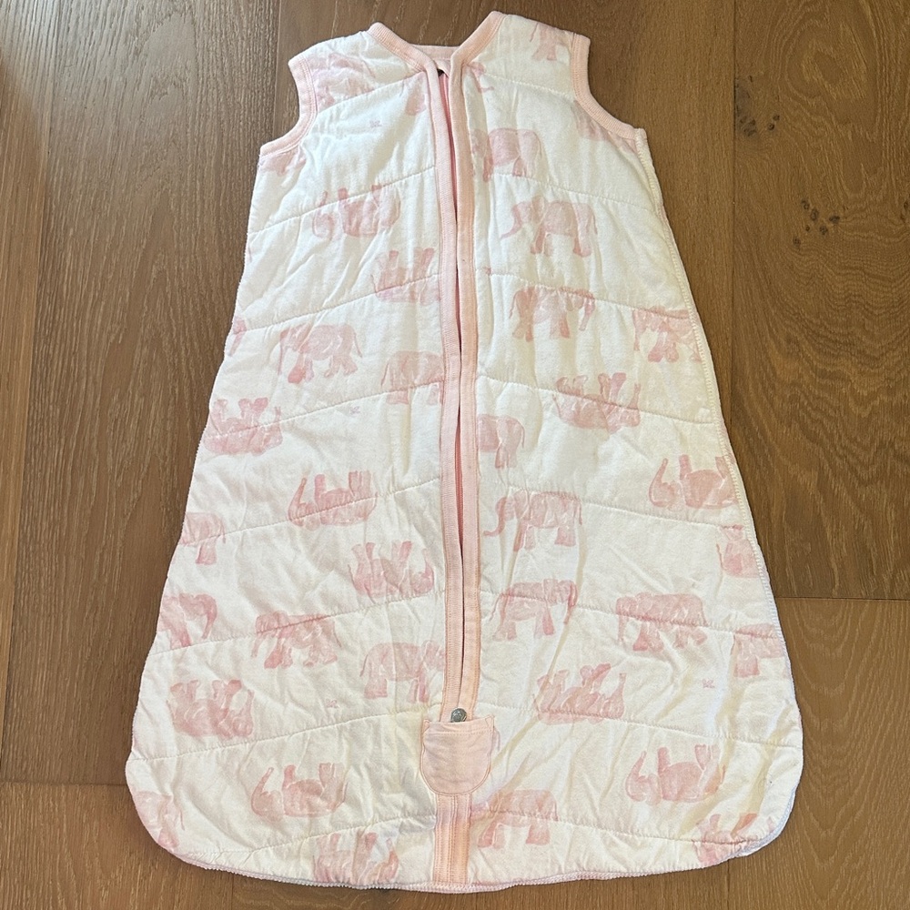 Burt's Bees Pink and White Baby Garment